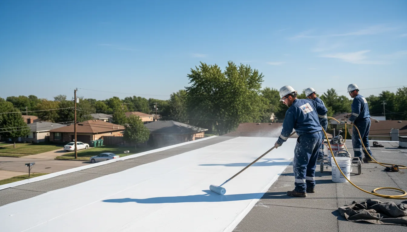 Commercial roof coating in Mantua, OH near me